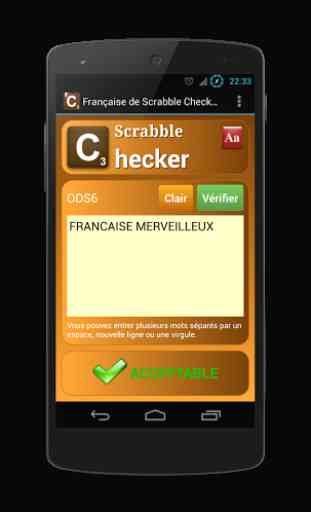 Scrabble Checker Français 2
