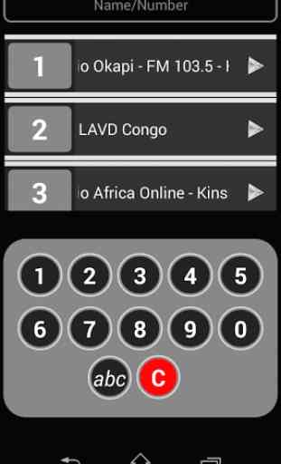 Stations de radio FM RD Congo 2
