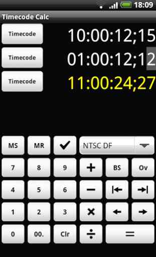 Timecode Calculator 1