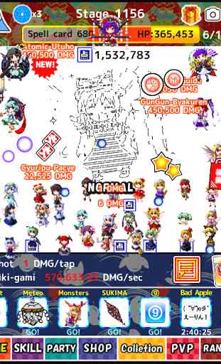 Touhou speed tapping idle RPG 2
