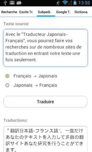 Traducteur Japonais-Français 2