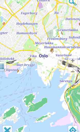 Carte de Oslo hors-ligne 1