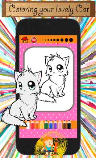 Cat Coloring Book For Kids 4