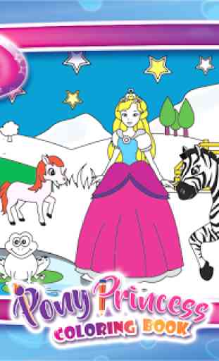 Coloriage Princesse Poney 2