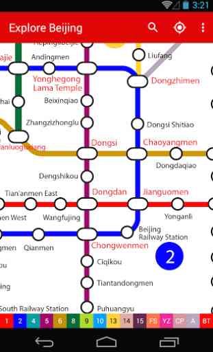 Explore Beijing subway map 1