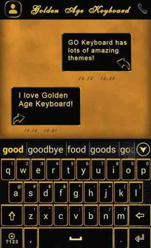 GO Keyboard Golden Age Theme 1