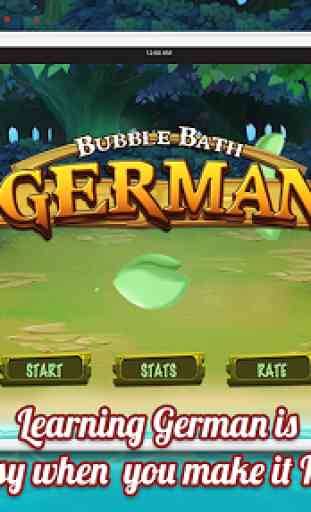 Learn German Bubble Bath Game 2