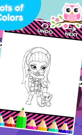 Monster Girl Coloring Pages 4