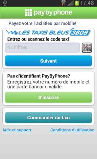 PayByPhone Taxis Bleus 1