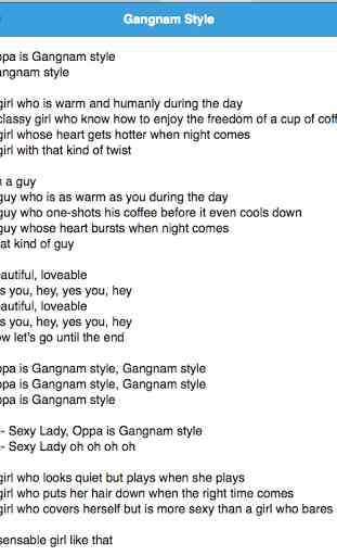 PSY Song Lyrics | PSY Lyrics 3