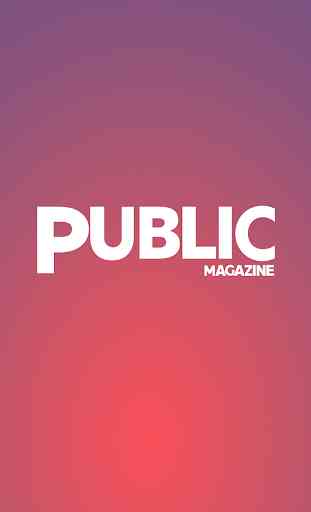 PUBLIC magazine AR 1
