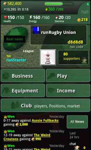 run Rugby Manager 1
