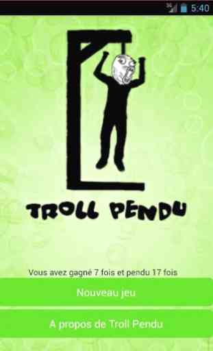 Troll Pendu jeu français free 1