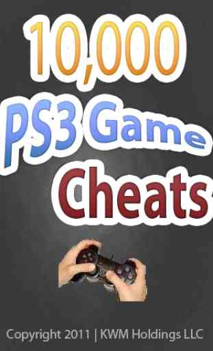 10,000 PS3 Video Game Cheats! 1