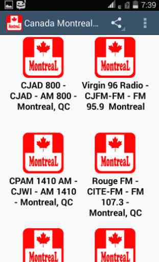 Canada Montreal Radio Stations 2