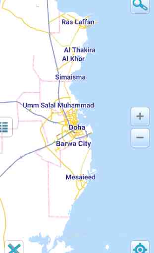 Carte de Qatar hors-ligne 1