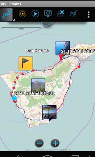 inViu routes GPS traceur OSM 1