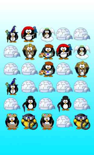 Jeux de pingouin mémoire 3