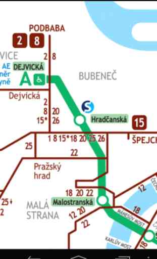 Métro de Prague et carte Tram 2