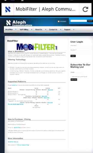 MobiFilter Browser 2