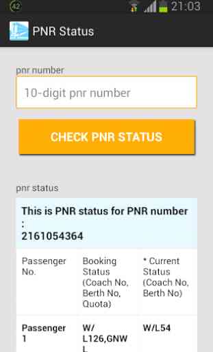 PNR status 2