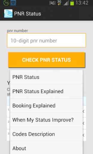 PNR status 3
