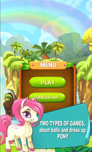 Poney bubble shooter dress up 1