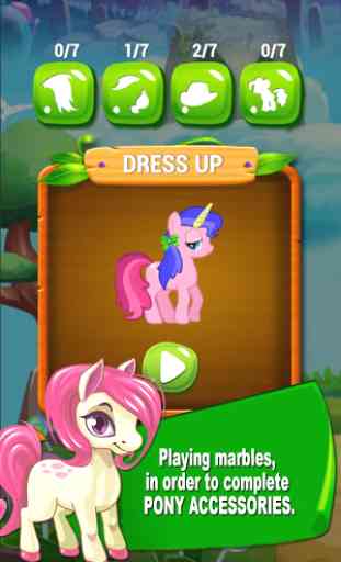 Poney bubble shooter dress up 2