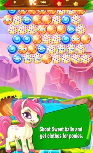 Poney bubble shooter dress up 3