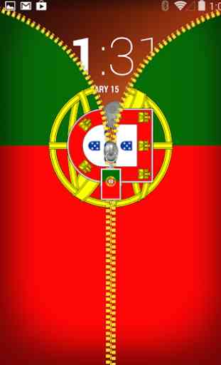 Portugal Flag Zipper Locker 1
