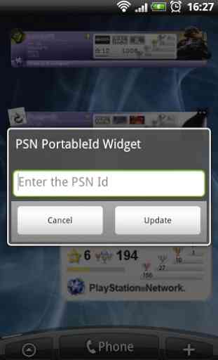 PSN Portable-Id Widget 2