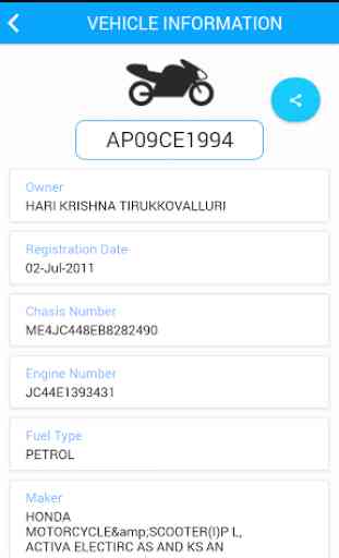 RTO Vehicle Number Details 3