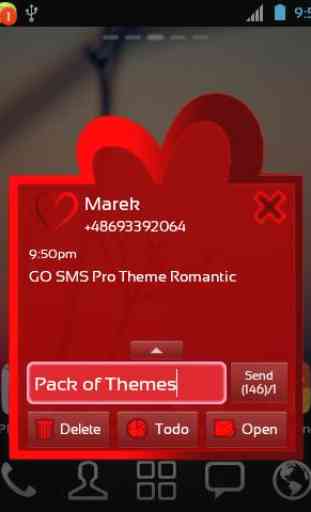 Theme Romantic for GO SMS Pro 3