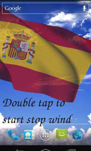 3D Spain Flag Live Wallpaper 2