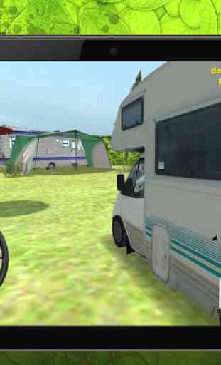 Camping RV parking caravane 3D 1