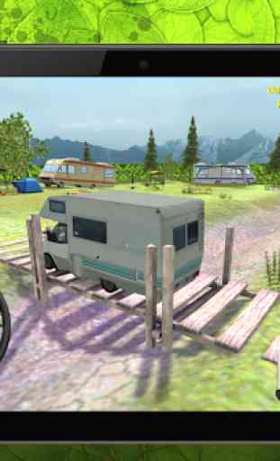 Camping RV parking caravane 3D 2