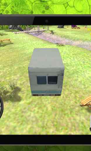 Camping RV parking caravane 3D 4