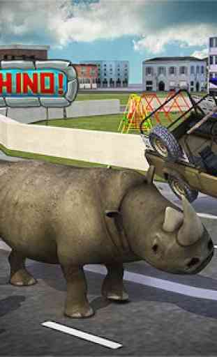 Crazy Rhino Attack 3D 1