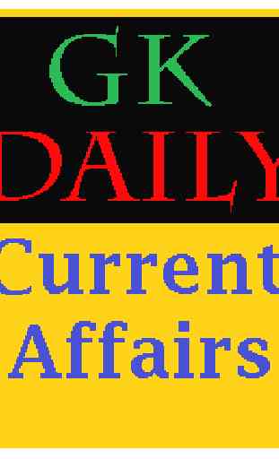 Daily Current Affairs GK 1