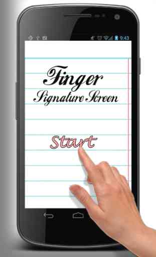 Écran Signature Finger 1