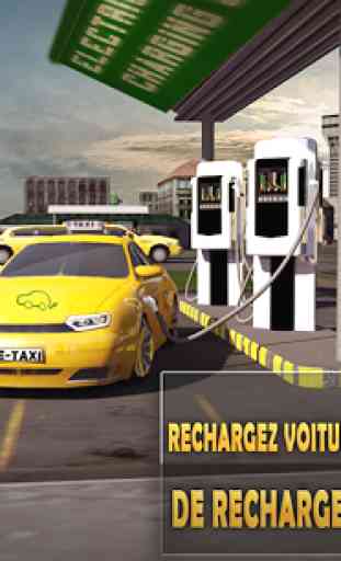 Électrique Voiture Taxi Sim 3D 4