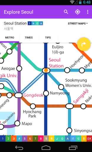 Explore Seoul Subway map 1