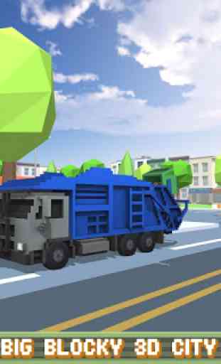 Garbage Truck Blocky SIM PRO 1