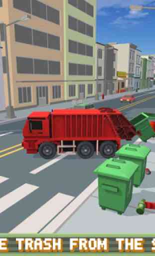 Garbage Truck Blocky SIM PRO 4