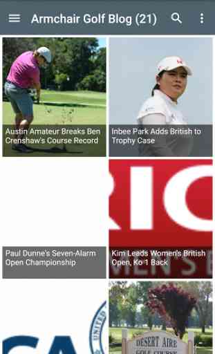 Golf News and Results 1