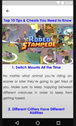 Guide for Rodeo Stampede 4