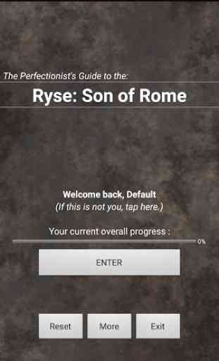 Guide for Ryse Son of Rome 1