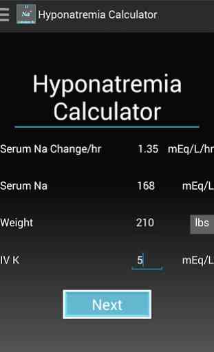 Hyponatremia Calculator 1