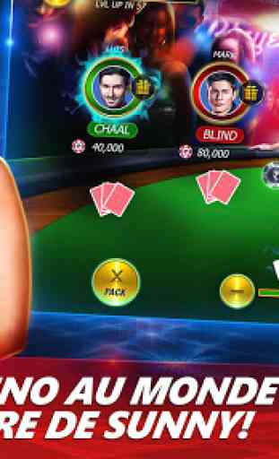 Poker à 3 cartes Sunny Leone 1