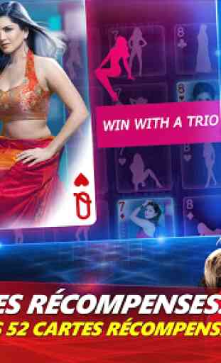 Poker à 3 cartes Sunny Leone 3